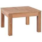Coffee Table Solid Teak Wood With Natural Finish 60x60x40 Cm Vidaxl