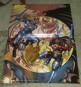 EDWIN/MYSTIQUE ZWEISEITIGES POSTER (~10"X14") CROSSGEN-MARVEL-ZAUBERER-KNITTER - Bild 1 von 2