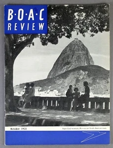 BOAC REVIEW STAFF MAGAZINE OCTOBER 1951 B.O.A.C. - LONDON AIRPORT - Picture 1 of 7