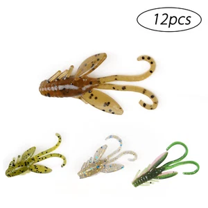 Señuelo de plástico suave para pesca de cangrejo Dr.Fish 12 piezas perca lubina de agua dulce lubina - Imagen 1 de 25