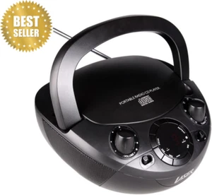 Portable Boombox CD Player AM/FM Stereo Radio Music Display AUX - Picture 1 of 12