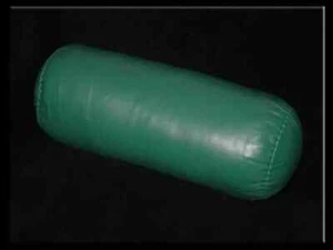 New Soft Pillow Cover Genuine Leather Green Bolster Real Winter Cushion Case Fit - Picture 1 of 4