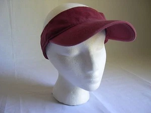 SOMBRERO VISOR BORGOÑA GRANATE ALGODÓN PERSONALIZADO BORDADO NOMBRE AJUSTABLE talla - Imagen 1 de 1