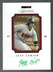 Tarjeta de tinta verde Jeff Larish 2007 Tristar Autothentics azul 028/250 # 64 - Imagen 1 de 4