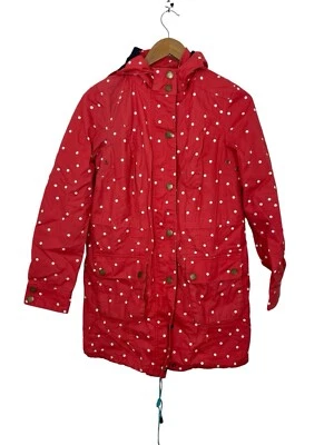 Boden женщин Spring парка куртка полный молнии с подкладкой в горошек красный белый размер 4 - Изображение 1 из 4