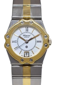 Chopard St. Moritz 18k Yellow Gold/Steel Ladies 23mm Quartz Watch 8024 - Picture 1 of 10