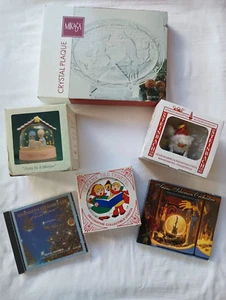 Lote Caja Navidad Mikasa Steinbach Adorno Precious Moments Remaches Audio CD - Imagen 1 de 23