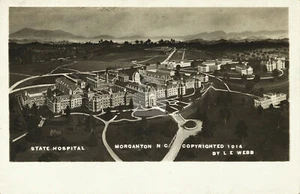 State Hospital, Morganton, NC North Carolina 1914 RPPC Photo Postcard COPY - Picture 1 of 2