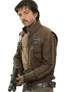 Handmade Rogue One A Star Wars Story Cassian Andor Brown Jacket For Men & Women - Picture 1 of 13