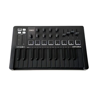 Arturia MiniLab 3 Deep black DB MIDI Keyboard Controller MK3 Japan Limited color - Image 1 of 2