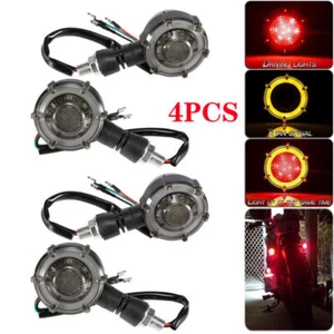 4* LED Turn Signal Lights For Honda Shadow VT VT1100 VT750 VT600 VF750 750 Magna - Picture 1 of 12