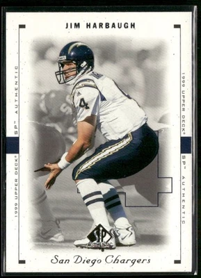 1999 SP Authentic #72 Jim Harbaugh - Image 1 of 2