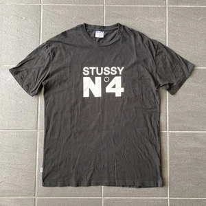 Stussy No 4 Black T Shirt Size M Streetwear Skate Surf Graphic Tee Menswear - Picture 1 of 11