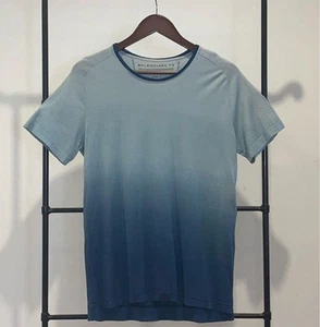 Balenciaga Gradient T Shirt SizeS Blue Cotton Nearly Unused U-Neck Design HN5029 - Picture 1 of 3