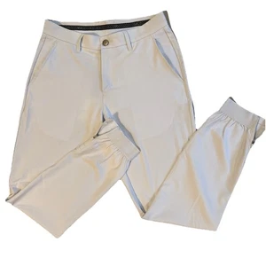 Primo Golf Jogger Mens 30 Short  Athletic White Cloud Golf Performance Ankle Zip - Picture 1 of 3