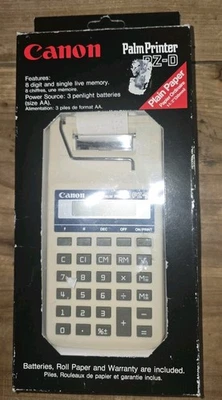 Vintage Canon PZ-D Palm Printer Printing Calculator  - Tested Working - Image 1 of 4