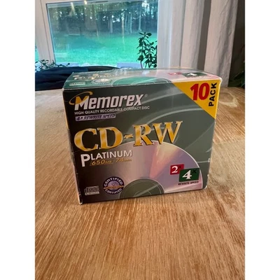 Memorex CD-RW Platinum 650MB 4x Rewrite speed 9 磁盘 — 第 1/4 张图片