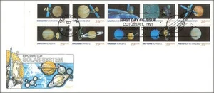 House of Farnam # 2577a Solar System booklet pane on # 10 envelope - Picture 1 of 1
