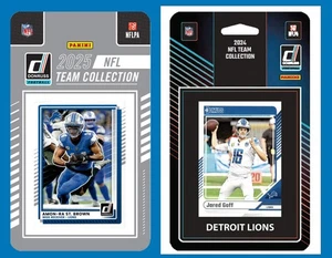 2025 2024 Donruss NFL Equipo Sellado de Fábrica Conjunto 2 Pack Detroit Lions Jared Goff Gi - Imagen 1 de 3