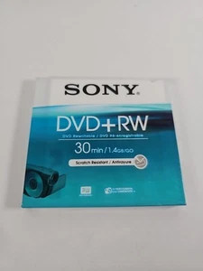 Sony 8cm DVD+RW CDs for Camcorder 30 min / 1.4GB New and Sealed - Picture 1 of 3