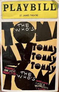 Julio 1993 - St. James Theatre Playbill - Tommy - Michael Cerveris - Imagen 1 de 2