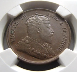 British Honduras KM11 One Cent 1906 NGC AU 55 BN. Really lovely specimen. - Picture 1 of 3