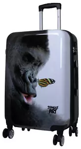 Hartschalen Koffer Trolley Reisekoffer Reisetrolley Motiv Jungle Gorilla Gr. L - Bild 1 von 6