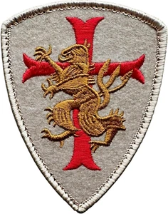 LION CROSS CRUSADER NAVY SEAL TEAM 6 DEVGRU WHITE SHIELD MORALE HOOK PATCH - Picture 1 of 2