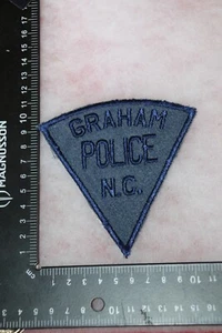 INSIGNIA PARCHE ORIGINAL ANTIGUA POLICÍA DE ESTADOS UNIDOS GRAHAM NORTH CAROLINA AÑOS 50? - Imagen 1 de 2