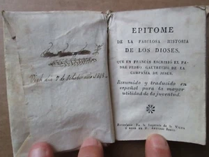 Pedro GAUTRUCHE : EPITOME DE LA FABULOSA HISTORIA DE LOS DIOSES, 1812. - Picture 1 of 12