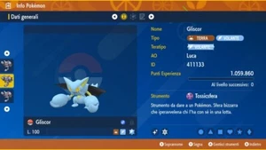 Gliscor Shiny 6IV Battle Ready Pokemon Scarlatto, Violetto Scarlet, Violet - Picture 1 of 2