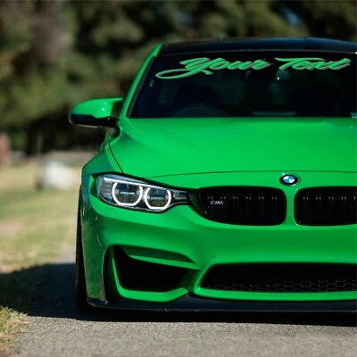Calcomanía adhesiva personalizada para parabrisas coche de negocios nombre barco camión señalización de ventana Foto 1 de 3