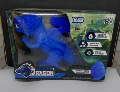XB Remote Control Dragon...Walking & Roaring Sounds (Blue)...New in Box - Image 1 of 3