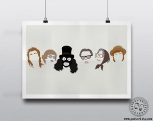 LEAGUE OF GENTLEMEN - Minimal Heads Poster Print Posteritty Royston Vasey Tubbs