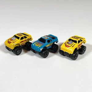 Lot of 3 1987 Road Champs Yellow Mustang Blue Porsche 944 Micro Machine Vtg d4  - Picture 1 of 10