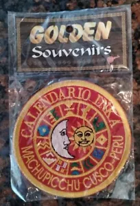 Golden Souvenirs Calendario Inka Machupicchu Cusco Peru Rare Patch Pedidod - Picture 1 of 6