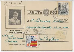 España. Postal dirigida desde Celanova a Bilbao - Picture 1 of 1