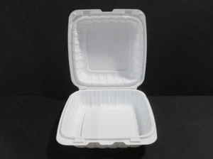 Contenedor de comida para llevar - 8"" x 8"" x 3"" - 200/Estuche - Colección Kuki - Imagen 1 de 3