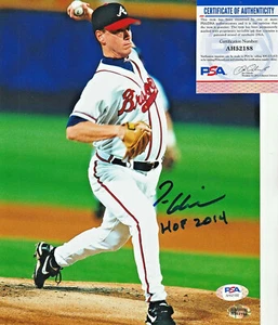 Tom Glavine-Braves-Autographed 8x10 Photo-With HOF 2014 Inscription-PSA/DNA - Picture 1 of 1