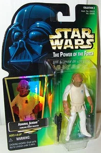 Star Wars POTF Admiral Ackbar con holograma bláster de muñeca Comlink versión 1997 0,00 - Imagen 1 de 2
