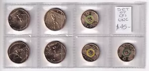 AUSTRALIA: 2023 SET OF $2 / $1 MATILDAS FIFA WORLD CUP SOCCER UNC COINS , - Foto 1 di 2