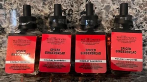 Bath & Body Works ~ SPICED GINGERBREAD ~ Wallflowers Fragrance Refill ~ Lot of 4 - Picture 1 of 2