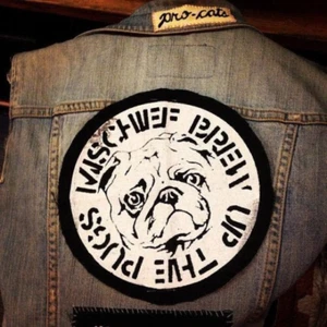 Mischief Brew Up The Pugs Back Patch Folk Punk Patches - Picture 1 of 2