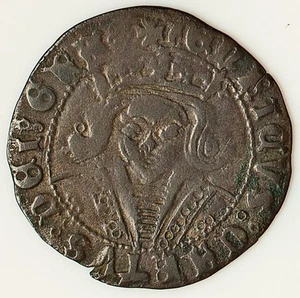 Spain - 1454-1474 Enrique IV Quartillo - NGC F15 - VERY RARE SELDOM SEEN ISSUE! - Picture 1 of 4