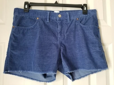 Pantalones Cortos Gap Mujer Talla 12 Azul Pana Fray Dobladillo Corte Estilo Elastizados #900331 Foto 1 de 4