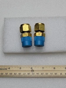 Swagelok Brass 1/2" Tube OD x 1/2" Mnpt Tubing Adapter B-800-1-8 NOS 2 Pack - Picture 1 of 1