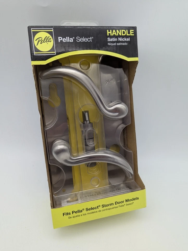 Pella Select Storm Door Handle Satin Nickel 9099617
