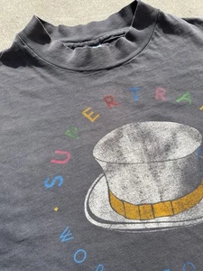 Vintage 1983 Supertramp World Tour Faded Band T Shirt Single Stitch Black Music - Picture 1 of 6