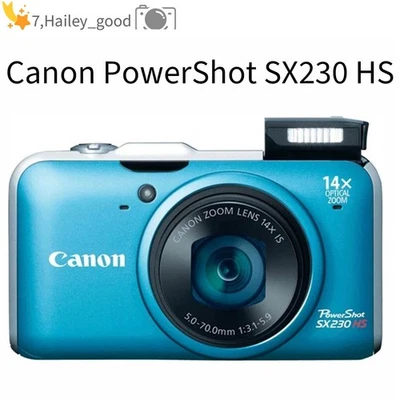 Canon PowerShot SX230 HS 12,1 MP CMOS-Digitalkamera 14-facher Bildzoom Blau - Bild 1 von 4