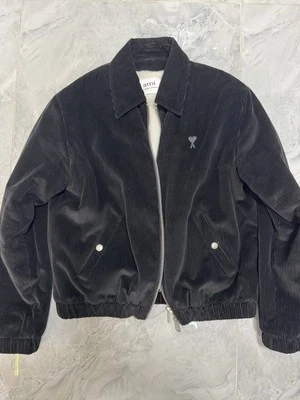 Chaqueta de piel de oveja de pana negra AMI talla M Foto 1 de 4